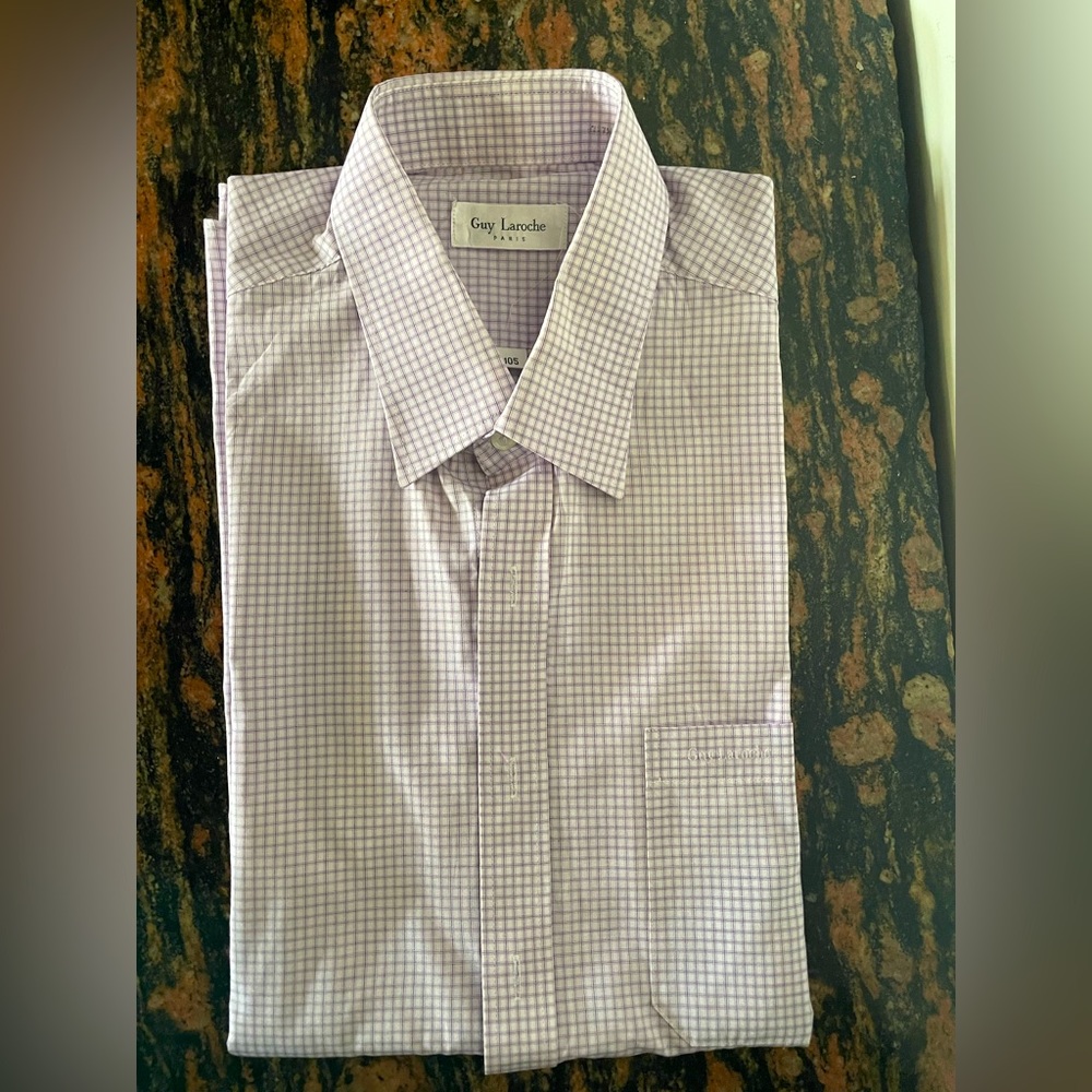 Guy Laroche. Half sleeve shirt. Size large. Used gently - Picture 1 of 4